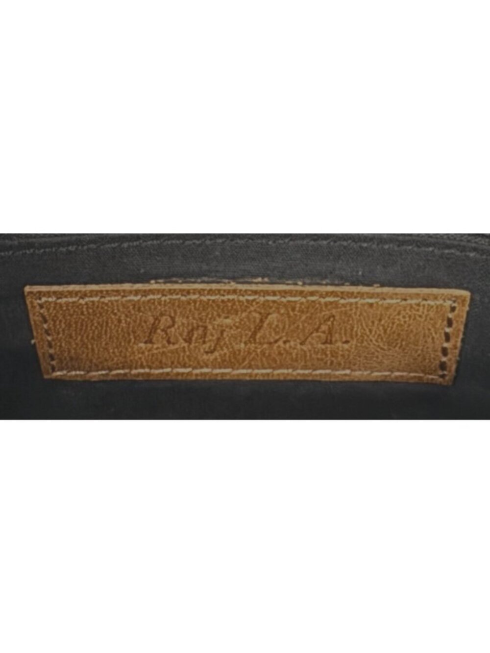 Raj L.A. Black Leather Star Studded Hand Bag with Strap - Picture 5 of 6